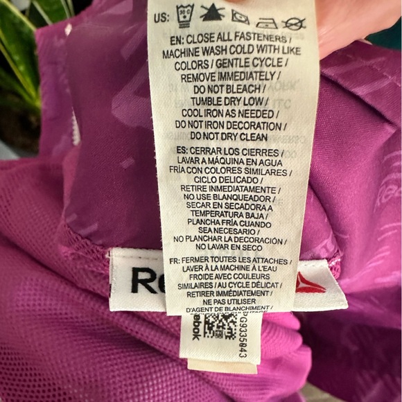 Women’s Reebok Printed Track Jacket small pink Print - Picture 16 of 16